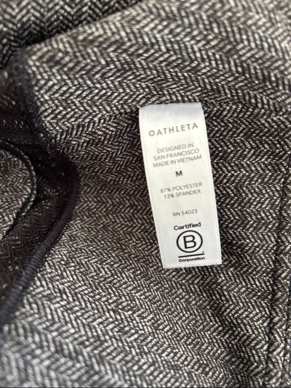 [New] Athleta (M) Delancey Tight Herringbone High Rise Zip Pocket Legging Pants - Picture 11 of 12